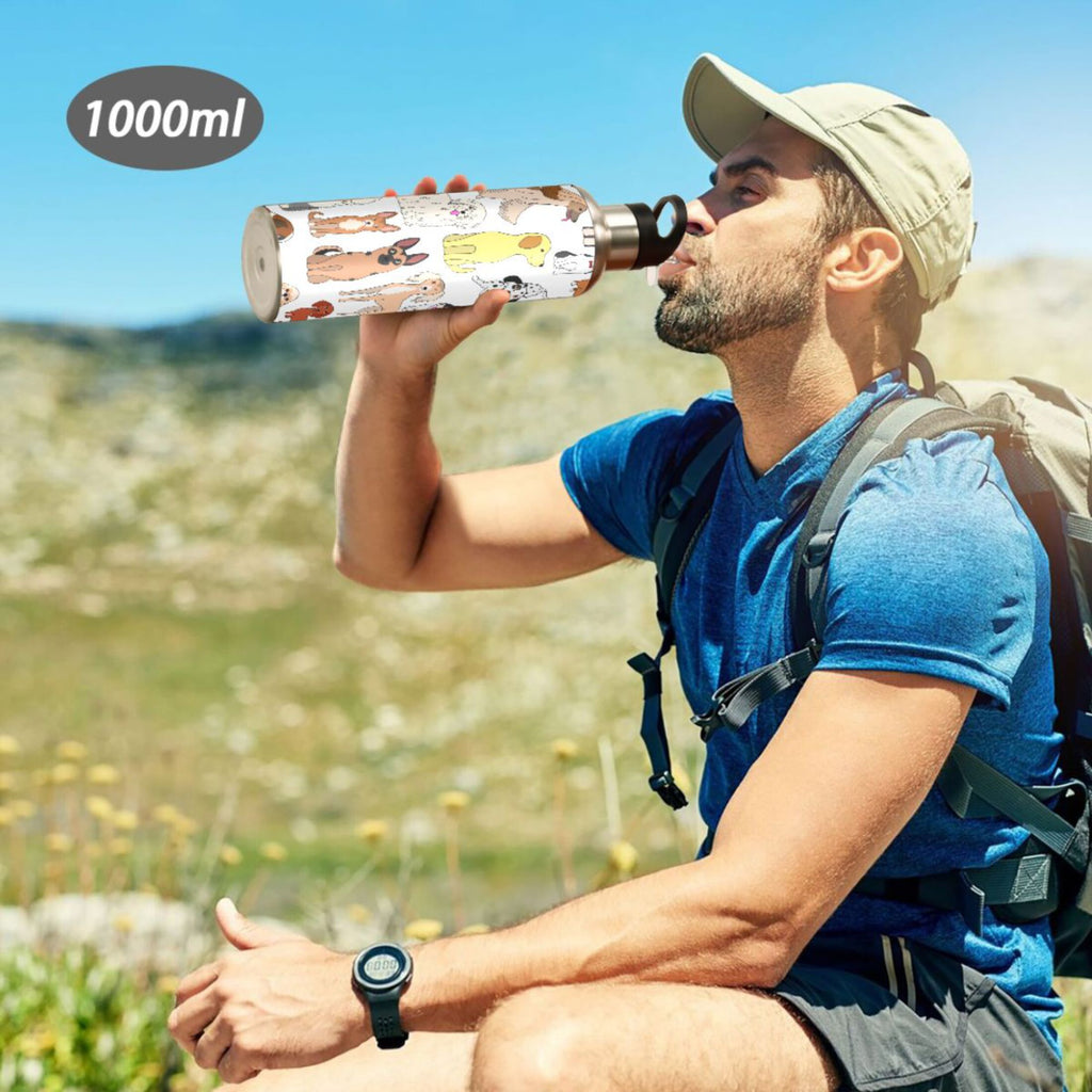 20 oz Insulated Stainless Steel Water Bottle with Straw Lid G254