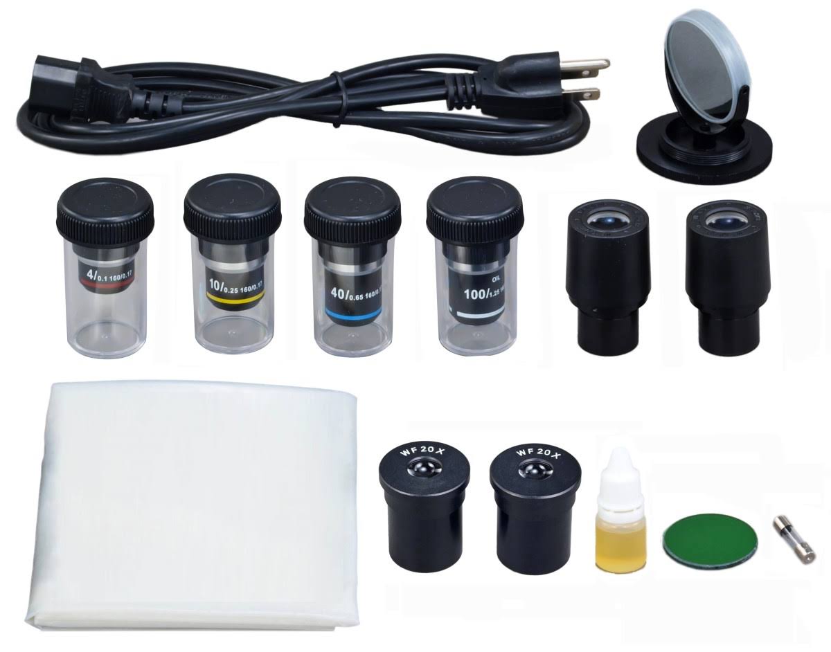 40X-2000X Trinocular Compound LED Microscope with 5MP Digital Camera U73937