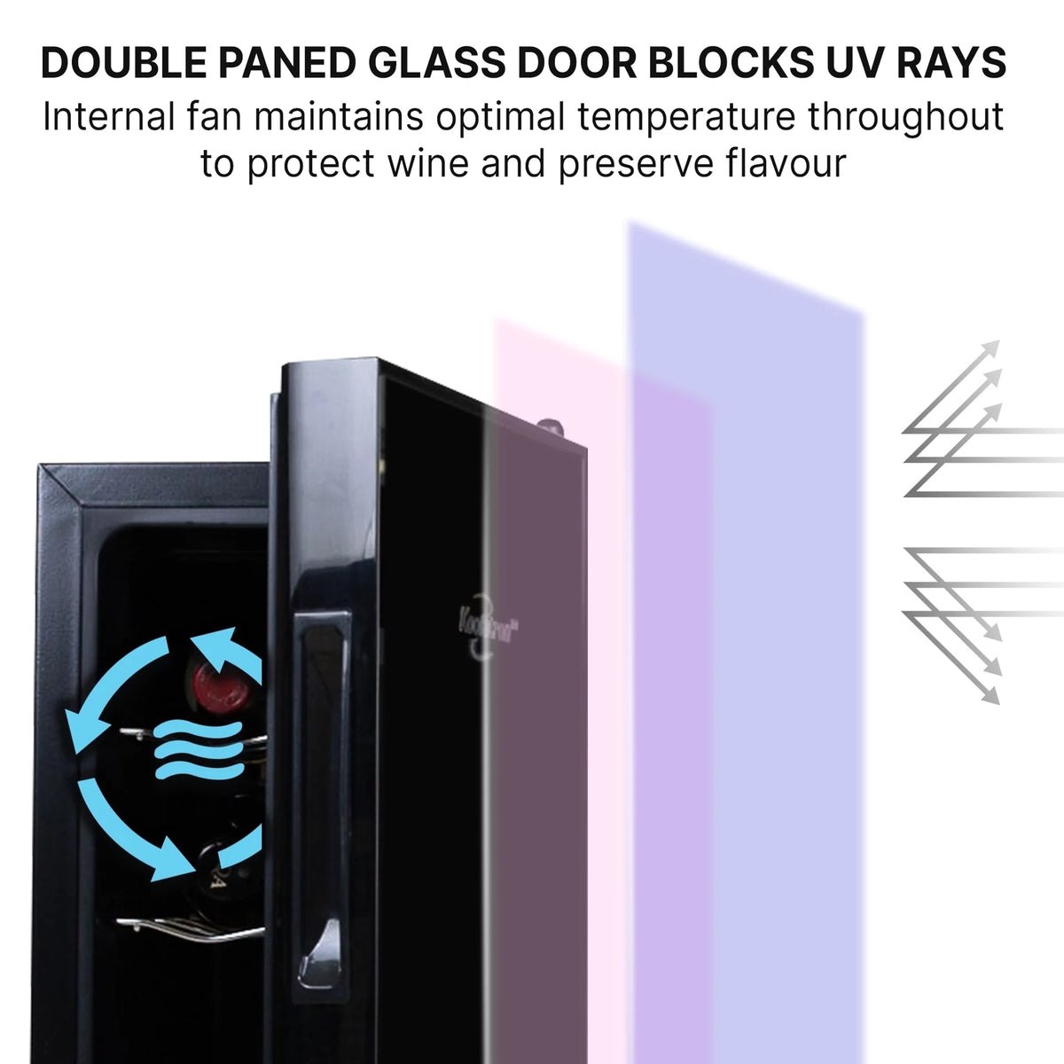 18 Bottle Dual Zone Wine Cooler G829