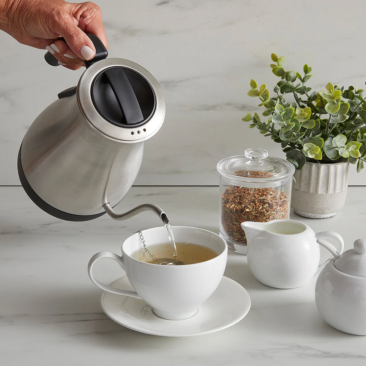 Digital Electric Gooseneck Kettle Brushed Stainless Steel U31634