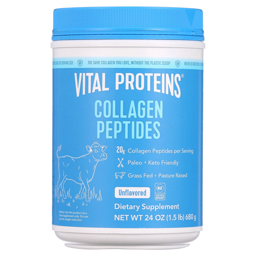 Unflavored Collagen Peptides Powder Supplement 24 Ounces B289065