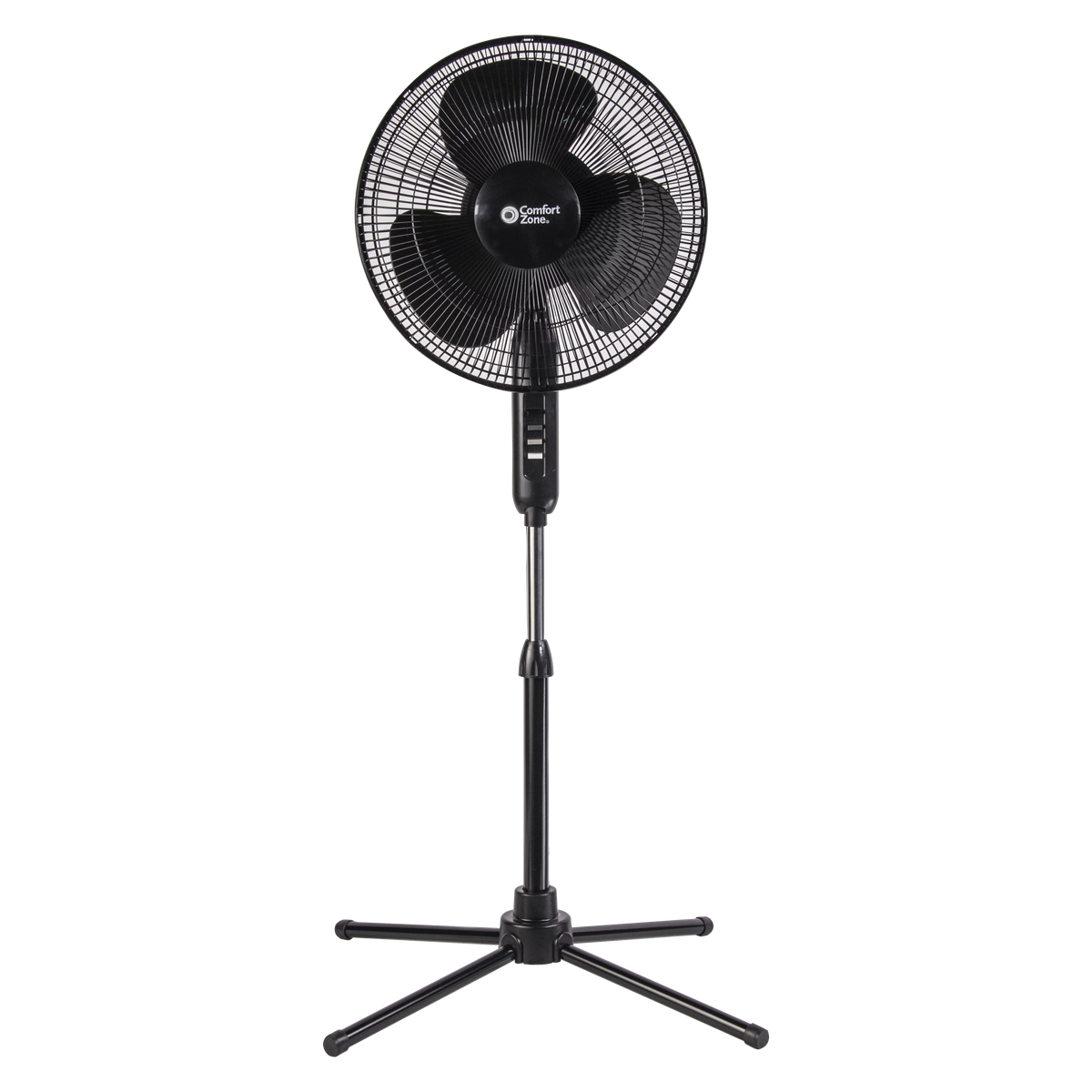 16” Oscillating Pedestal Fan, 3-speed, Adjustable Height and Tilt, Black Z851028
