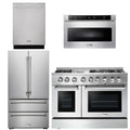 48 In. Gas Burner Electric Oven Range, Refrigerator, Dishwasher, Microwave Drawer D898