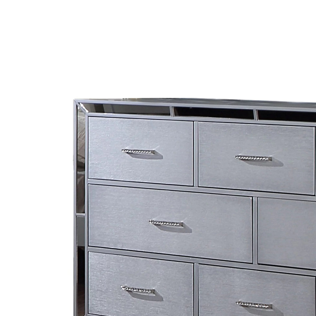64 Inch Pine Wood Dresser, 8 Drawers I830
