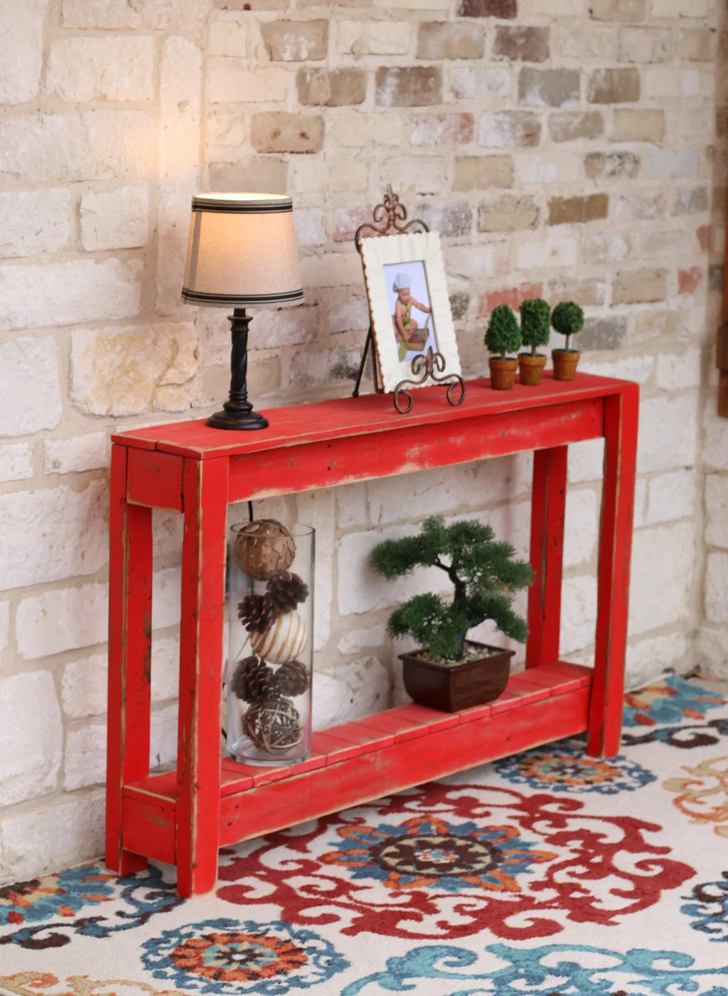 Rustic Entry Way Table 46"L F740286