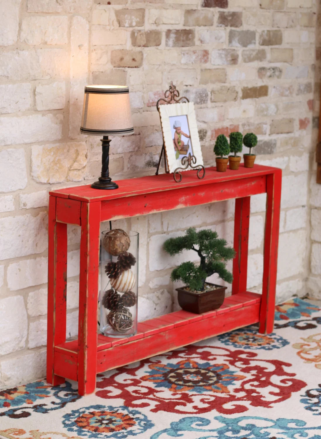 Rustic Entry Way Table 46"L F740286