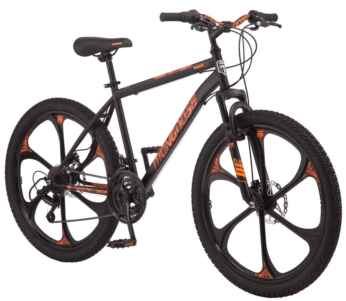Orange On Black 26" Wheel 21 Speed Mountain Bike U702931