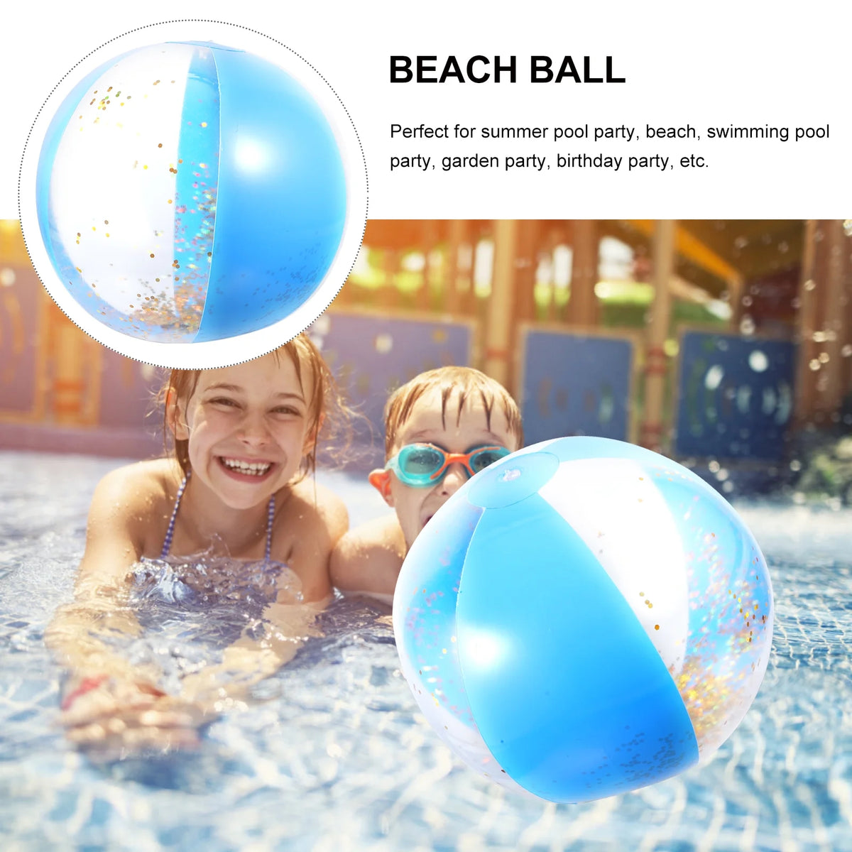 Sequin Inflatable Beach Balls E955