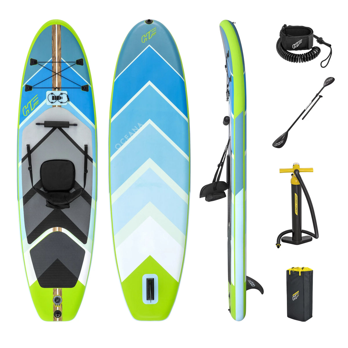 Inflatable Convertible Stand-Up Paddleboard and Kayak Set H46170