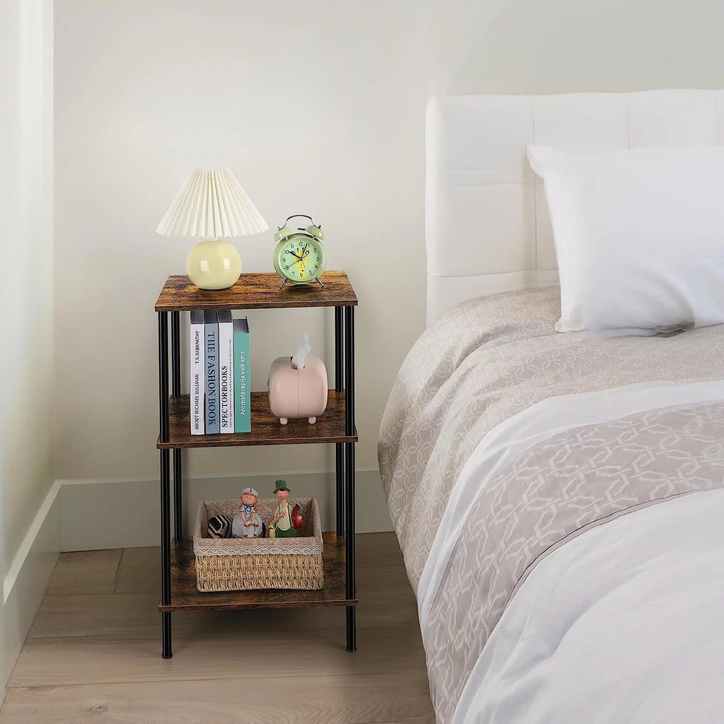 Brown 3-Tier End Table F5527