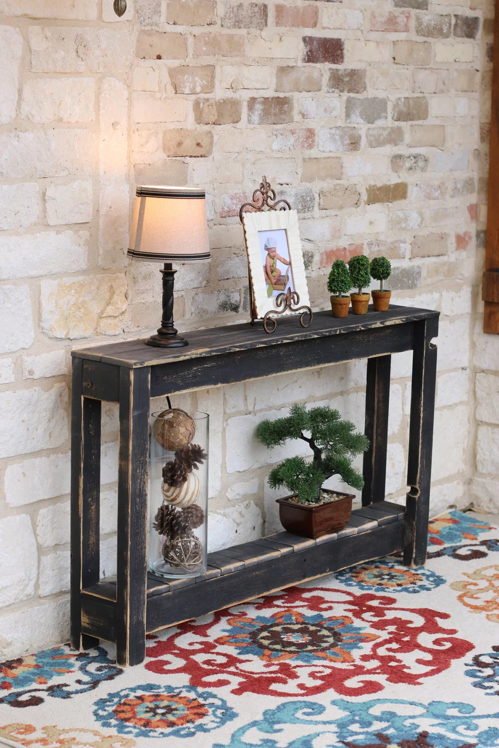 Rustic Entry Way Table 46"L F740286